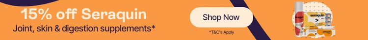15% off Seraquin - Joint, skin &amp; digestion supplements* - Shop Now