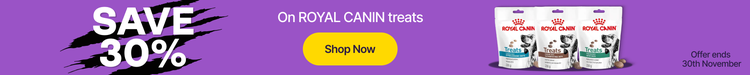 Save 30% On Royal Canin treats - Shop Now