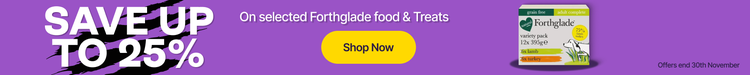 Save 25% On Selected Forthglade food &amp; treats