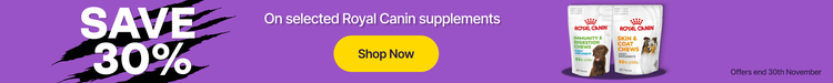 Save 30% On selected Royal Canin supplements