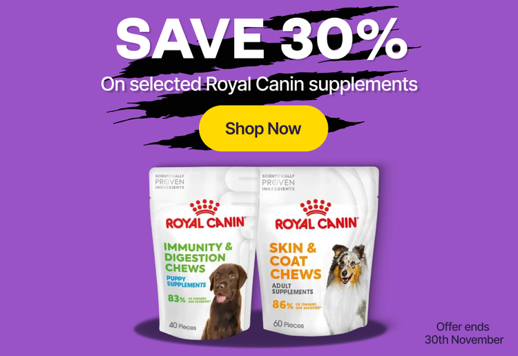 Save 30% On selected Royal Canin supplements