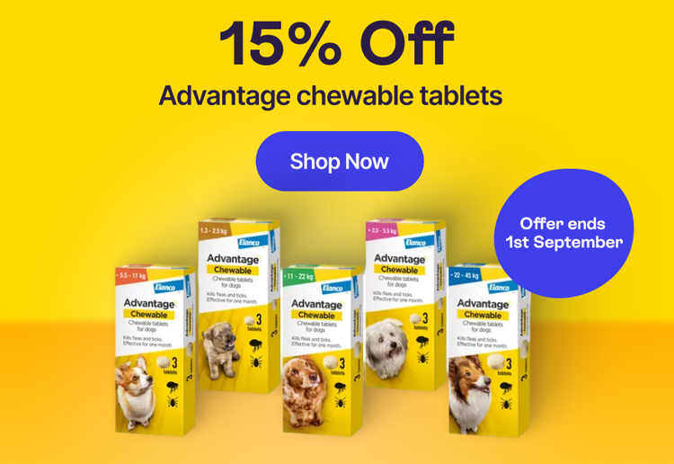 15% off advantage chewable
