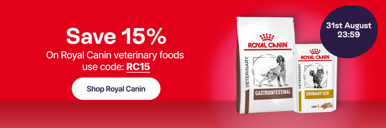 Save 15% On Royal Canin verterinary foods use code: RC15