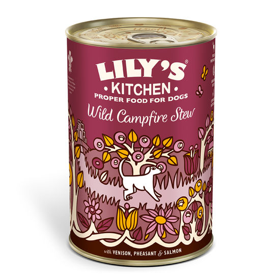 Lily's Kitchen Wild Campfire Stew Adult Wet Dog Food 6 x 400g Cans 1363
