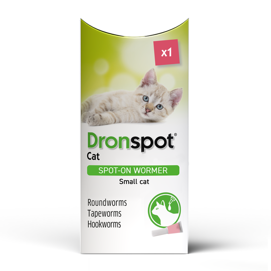 Dronspot Spot-On Wormer for Small Cats (0.5kg-2.5kg) 10223