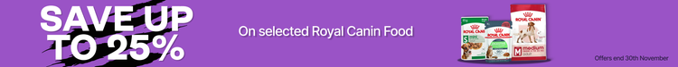 Save up to 25% On selected Royal Canin Food
